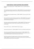 AASM MANUAL EXAM QUESTIONS AND ANSWERS