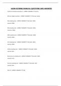 AASM SCORING MANUAL QUESTIONS AND ANSWERS