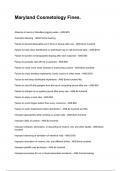 Maryland Cosmetology Fines&period; NEWEST 2025&sol;2026 ACTUAL EXAM COMPLETE QUESTIONS AND CORRECT DETAILED ANSWERS &lpar;VERIFIED ANSWERS&rpar; &vert;ALREADY GRADED A&plus;&vert;&vert;BRAND NEW&excl;&excl;