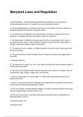 Maryland Laws and Regulation NEWEST 2025&sol;2026 ACTUAL EXAM COMPLETE QUESTIONS AND CORRECT DETAILED ANSWERS &lpar;VERIFIED ANSWERS&rpar; &vert;ALREADY GRADED A&plus;&vert;&vert;BRAND NEW&excl;&excl;