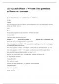 Air Assault Phase 1 Written Test questions with correct answers&period;