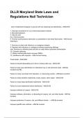 DLLR Maryland State Laws and Regulations Nail Technician NEWEST 2025&sol;2026 ACTUAL EXAM COMPLETE QUESTIONS AND CORRECT DETAILED ANSWERS &lpar;VERIFIED ANSWERS&rpar; &vert;ALREADY GRADED A&plus;&vert;&vert;BRAND NEW&excl;&excl;