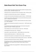 State Board Nail Tech Exam Prep NEWEST 2025&sol;2026 ACTUAL EXAM COMPLETE QUESTIONS AND CORRECT DETAILED ANSWERS &lpar;VERIFIED ANSWERS&rpar; &vert;ALREADY GRADED A&plus;&vert;&vert;BRAND NEW&excl;&excl;