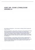 AGEC 340 - EXAM 1 &lpar;TAMU&rpar; EXAM GRADED A&plus;