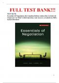 TEST BANK Essentials Of Negotiation 4th Canadian Edition Author&colon;Roy Lewicki All Chapters&lbrack;1-12&rsqb; With Verified Questions And Answers &vert;&vert;Available In PDF&vert;&vert; Instant Download