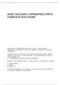 AGEC 340 EXAM 1-SPRINGFIELD WITH COMPLETE SOLUTIONS