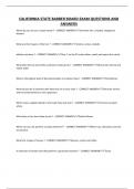 CALIFORNIA STATE BARBER BOARD EXAM QUESTIONS AND ANSWERS