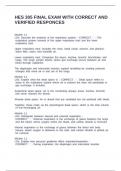 HES 305 Final Exam