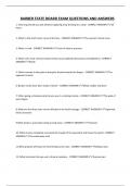 BARBER STATE BOARD EXAM QUESTIONS AND ANSWERS