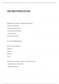 OM MIDTERM EXAM QUESTIONS AND ANSWERS