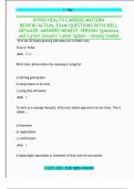 INTRO HEALTH CAREERS MIDTERM  REVIEW&sol;ACTUAL EXAM QUESTIONS WITH WELL  DETAILED ANSWERS&sol;NEWEST VERSION Questions and Correct Answers&sol; Latest Update &sol; Already Graded