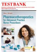 TEST BANK PHARMACOTHERAPEUTICS FOR ADVANCED PRACTICE NURSE PRESCRIBERS  6TH EDITION &vert; Chapter 1-57 &vert; Fully covered