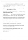 ENGLISH 2110 EXAM 1 QUESTIONS AND ANSWERS