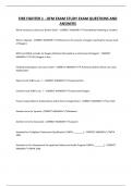 FIRE FIGHTER 1 - OFM EXAM STUDY EXAM QUESTIONS AND ANSWERS