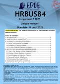 HRBUS84 Assignment 2 &lpar;LITERATURE REVIEW&rpar; 2025 - DISTINCTION GUARANTEED  - The role of social proof on the consumer decision- making process