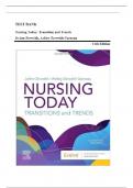 Test Bank - Nursing Today&colon; Transition and Trends&comma; 11th Edition &lpar;Zerwekh&comma; 2025&sol;2026&rpar;&comma; Chapter 1-26 &vert; All Chapters