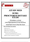 ATI RN Med-Surg Proctored Retake Exams 1&comma; 2 & 3 &ndash; NGN Case-Based Questions & Rationales &lpar;2025&sol;2026&rpar;