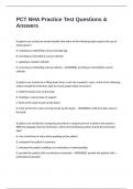 PCT NHA Practice Test Questions & Answers