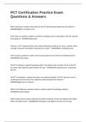PCT Certification Practice Exam Questions & Answers