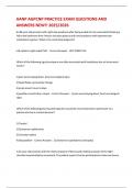 AANP AGPCNP PRACTICE EXAM QUESTIONS AND ANSWERS NEW&excl;&excl; 2025&sol;2026 