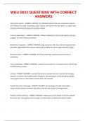 WGU D033 EXAM QUESTIONS WITH CORRECT ANSWERS