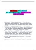 AN OFFER RASMUSSEN PATHOPHYSIOLOGY EXAM 2 WITH ALL ANSWERS&period;