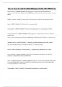 GUAM HEALTH CERTIFICATE TEST QUESTIONS AND ANSWERS