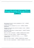 EXAM&excl;EXAM&comma;&excl;EXAM&excl; Essentials of Patho Exam 2&comma; Rasmussen WITH ALL ANSWERS CORRECT&period;