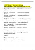 ALPP I&comma; Exam I&comma; Chapter 1&colon; Biology Macromolecules And Chemical Bonds &lpar;Qs & As&rpar;