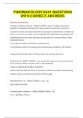 PHARMACOLOGY D441 QUESTIONS WITH CORRECT ANSWERS