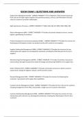 GSCM EXAM 1 QUESTIONS AND ANSWERS