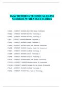 BMW MEMBERS TECHNICAL CLASS NUMBERS WITH A PLUS SCORES