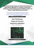 Data Warehousing Design and Advanced Engineering Applications Methods for Complex Construction Advances in Data Warehousing and Mining Adwm 1st Edition Ladjel Bellatreche - PDF Download