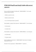 PNB 2265 Final Exam Study Guide with correct answers&period;