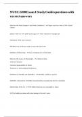 NUSC 2200 Exam 1 Study Guide questions with correct answers&period;