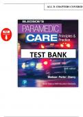 Paramedic Care&colon; Principles & Practice&comma; Volumes 1&ndash;5 &ndash; Bledsoe&comma; 6th Edition &ndash; Complete Test Bank with Answers