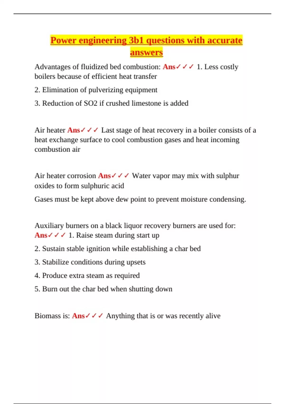 Power Engineering 3B1 – Technical Reference and Review Notes with ...