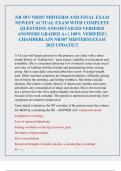 NR 507&sol; NR507 MIDTERM AND FINAL EXAM  NEWEST ACTUAL EXAM WITH COMPLETE  QUESTIONS AND DETAILED VERIFIED  ANSWERS GRADED A&plus; &vert; 100&percnt; VERIFIED &vert;  CHAMBERLAIN NR507 MIDTERM EXAM 2025 UPDATE&excl;&excl;&excl;
