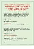 TEXES 160 PPR EXAM 2025 WITH 130 REAL  EXAM PREP QUESTIONS AND CORRECT  ANSWERS &vert; TEXES PPR EC-12 EXAM  LATEST PREP &lpar;BRAND NEW&excl;&rpar;