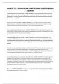 ILLINOIS PEL - SOCIAL WORK CONTENT EXAM QUESTIONS AND ANSWERS
