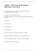 AAAHC - CPCS Prep 2025 updated &lpar;questions & answers&rpar;
