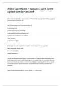 ASCs &lpar;questions n answers&rpar; with latest update already passed
