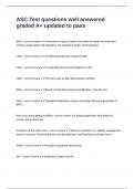 ASC Test questions well answered graded A&plus; updated to pass