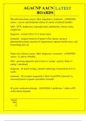 AGACNP AACN BOARDS QUESTIONS AND ANSWERS 2025