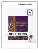 Elasticity in Engineering Mechanics &ndash; 3rd Edition &lpar;Boresi&comma; 2011&rpar; &ndash; Solution Manual &ndash; Covers All Chapters