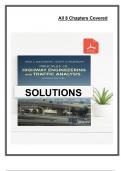 Solution Manual for Principles of Highway Engineering and Traffic Analysis 7th Edition by &lpar;Mannering&comma; 2021&rpar; &ndash; Covers Chapters &lpar;2 - 8&rpar;