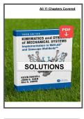 Solution Manual for Kinematics and Dynamics of Mechanical Systems &lpar;3rd Edition&comma; 2023&rpar; by Russell &ndash; Covers Chapters &lpar;2 - 11&rpar;