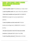 TATD - TAP EXAM - PART 1 EXAM WITH PRECISE DETAILED SOLUTIONS