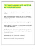 TAP series exam with verified detailed solutions