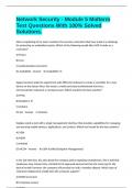 Network Security - Module 5 Midterm Test Questions With 100&percnt; Solved Solutions&period;
